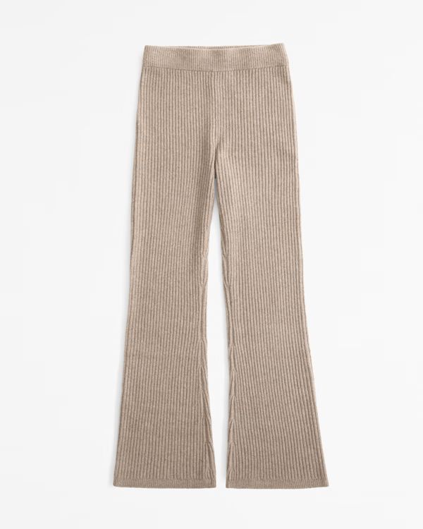 High Rise Ribbed Boot Pant | Abercrombie & Fitch (US)