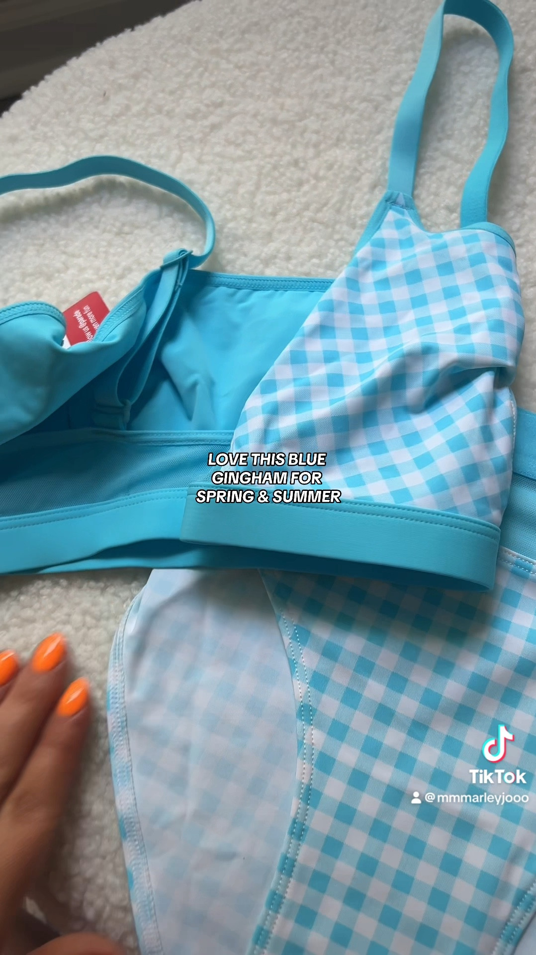 Parade is available at Target! They always have the softest material and high quality details. Love this blue gingham for spring and summer 💙🤍