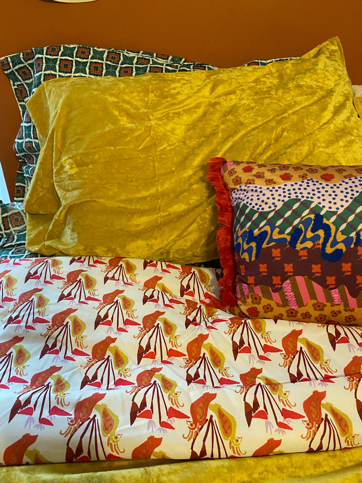 New Bedding! 🔺🔅💠 #target #mismatched #eclectic 

#LTKhome