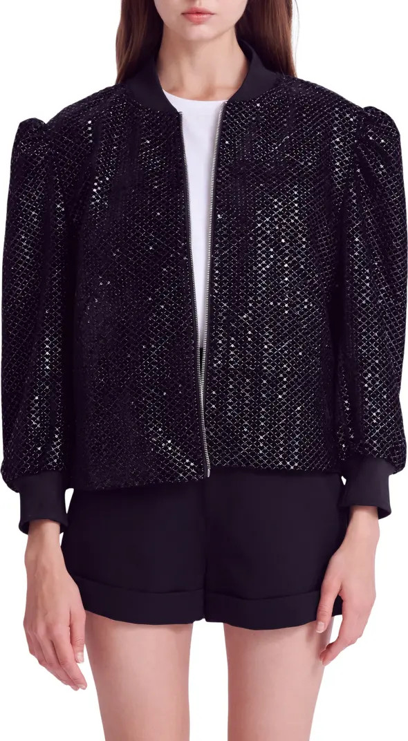 Endless Rose Sequin Velvet Bomber Jacket | Nordstrom | Nordstrom