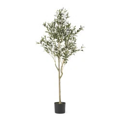 Aarav Artificial Olive Tree in Pot | Wayfair North America