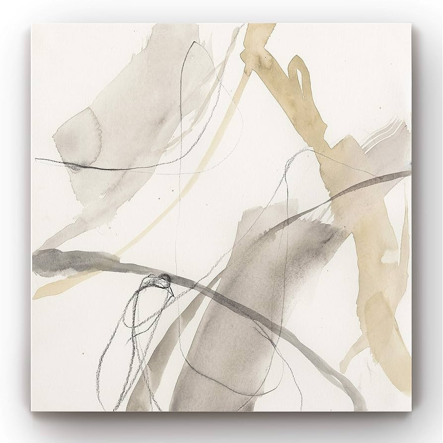 Renditions Gallery Modern Art Wall Abstract Prints Neutral Color Momentum Contemporary Canvas Art... | Amazon (US)