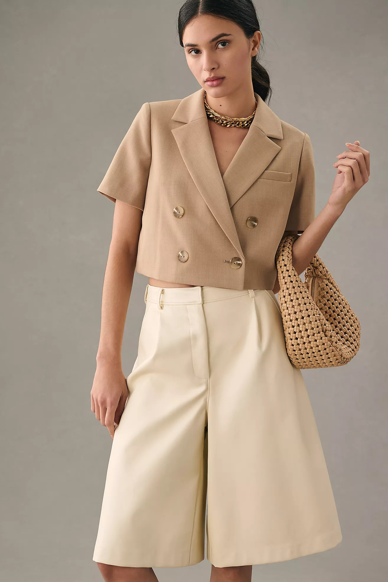 The Inez Knotted Faux Leather Bag | Anthropologie (US)