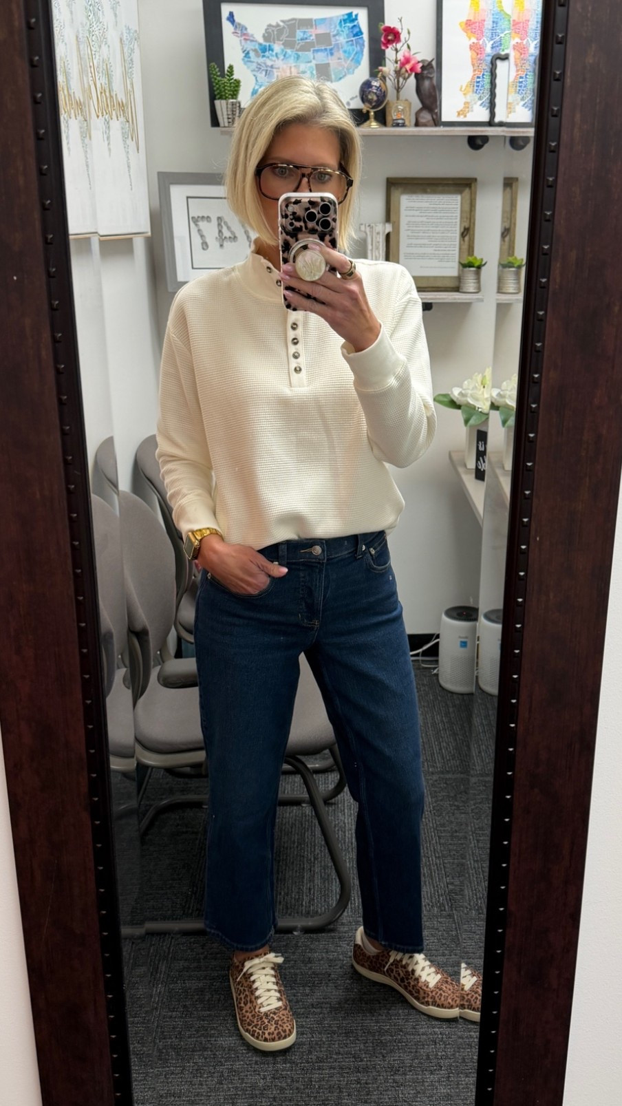 Super Casual Friday Outfit! 

Waffle knit top from Scenario @Walmart I’m wearing an XS. 
My jeans are the @Spanx Authentic 360 Slim Straight Leg. These are one of my most reached for and worn jeans! I’m wearing a Small. 
My sneakers are from Dr. Scholls!

#LTKootd #LTKOver40 #LTKgrwm