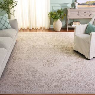 Reflection 11 ft. x 15 ft. Creme/Ivory Oriental Area Rug | The Home Depot
