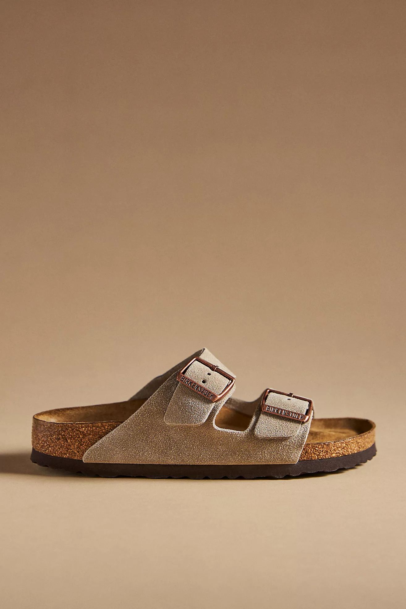 Birkenstock Arizona Suede Soft Footbed Sandals | Anthropologie (US)
