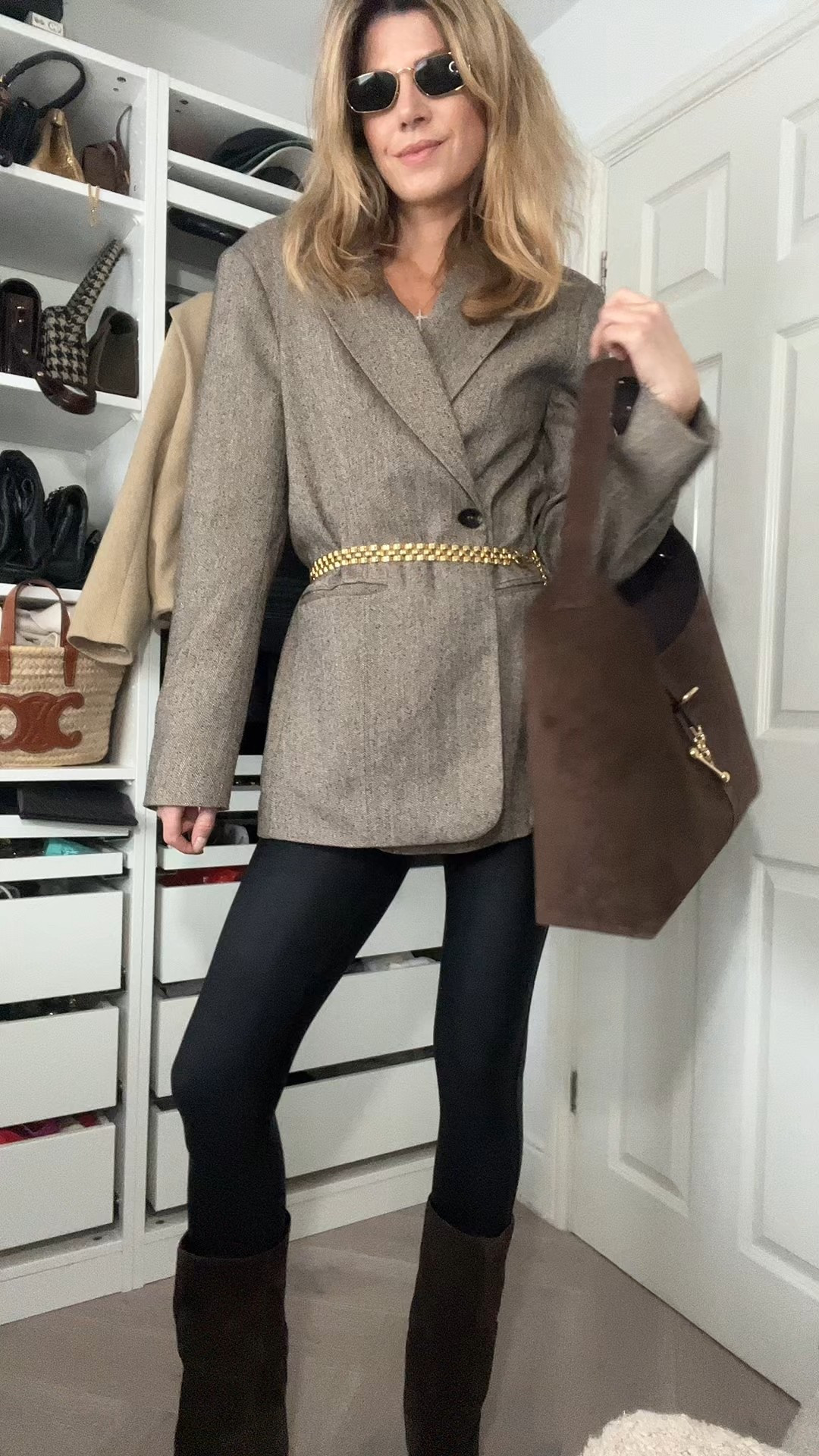 Strathberry bag, suede bag, kite hobo maxi, Dissh blazer, suede boots, ysl sunglasses 

#LTKwinter #LTKeurope #LTKbag