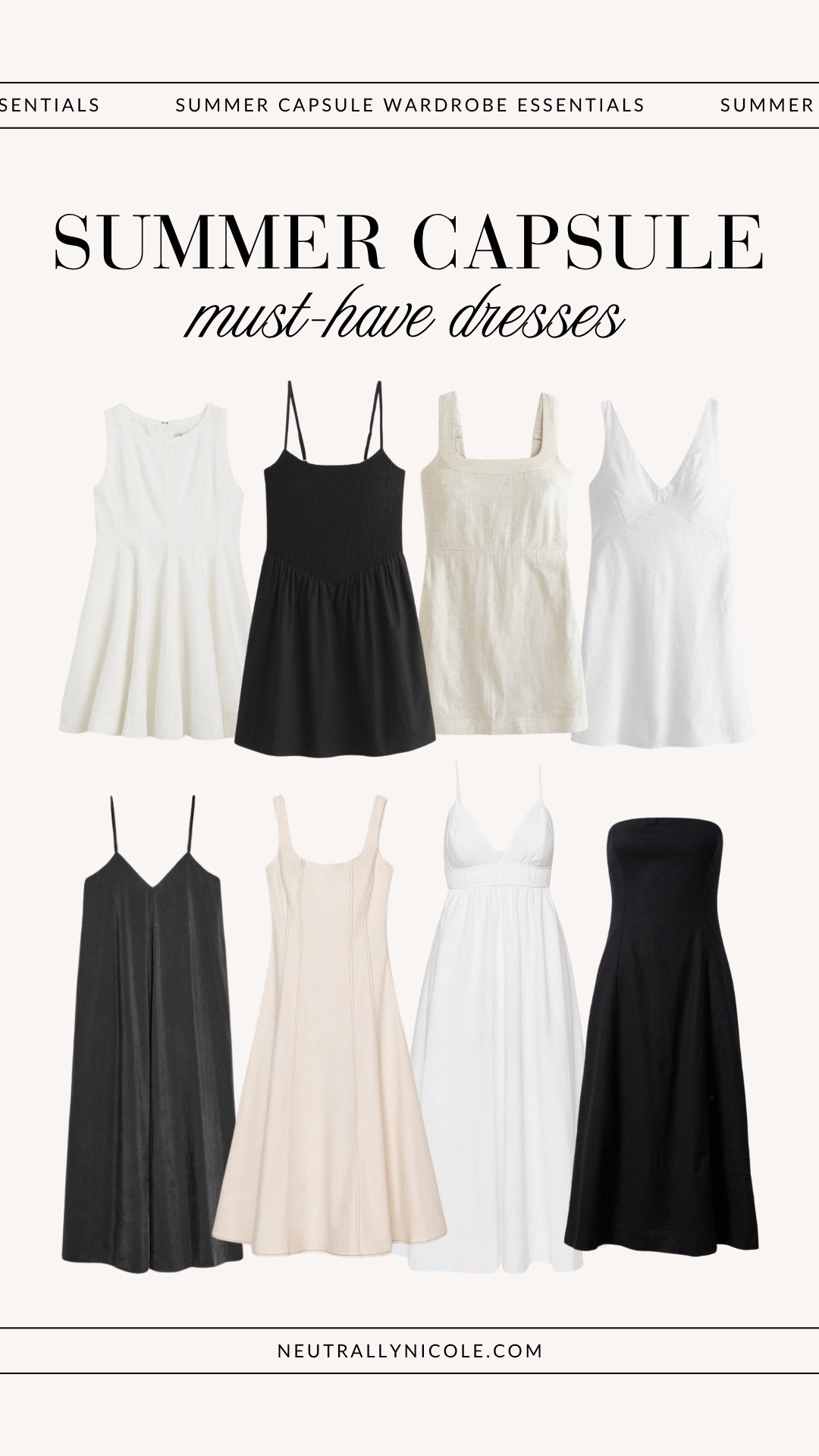 summer dresses: summer capsule wardrobe essentials, summer capsule wardrobe staples, summer wardrobe essentials, summer wardrobe staples, summer closet staples, summer closet essentials, summer essentials, summer staples, summer basics, summer style, summer fashion, summer clothes, mini dress, sundresses, midi dress, maxi dress, summer outfits, casual summer outfits, summer looks, staple wardrobe pieces, minimalist wardrobe, neutral style, neutral fashion, neutral outfits

#LTKSaleAlert #LTKShoeCrush #LTKItBag #LTKStyleTip #LTKFindsUnder50 #LTKFindsUnder100 #LTKTravel #LTKSeasonal #LTKSummerEdit