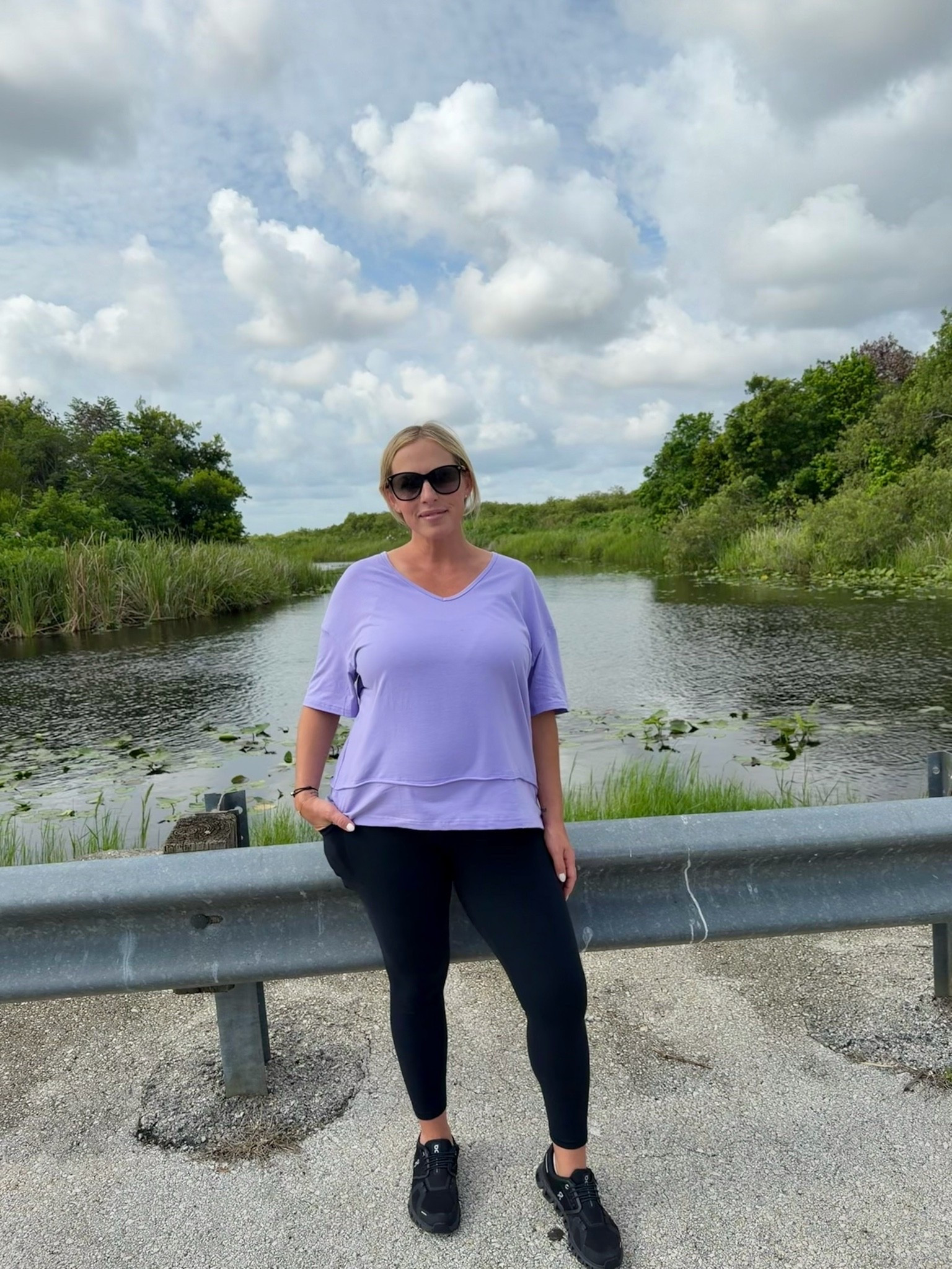 Leggings outfit. Oversized t-shirt. Wearing XL in both at 27 weeks pregnant

#LTKootd #LTKActive #LTKBump