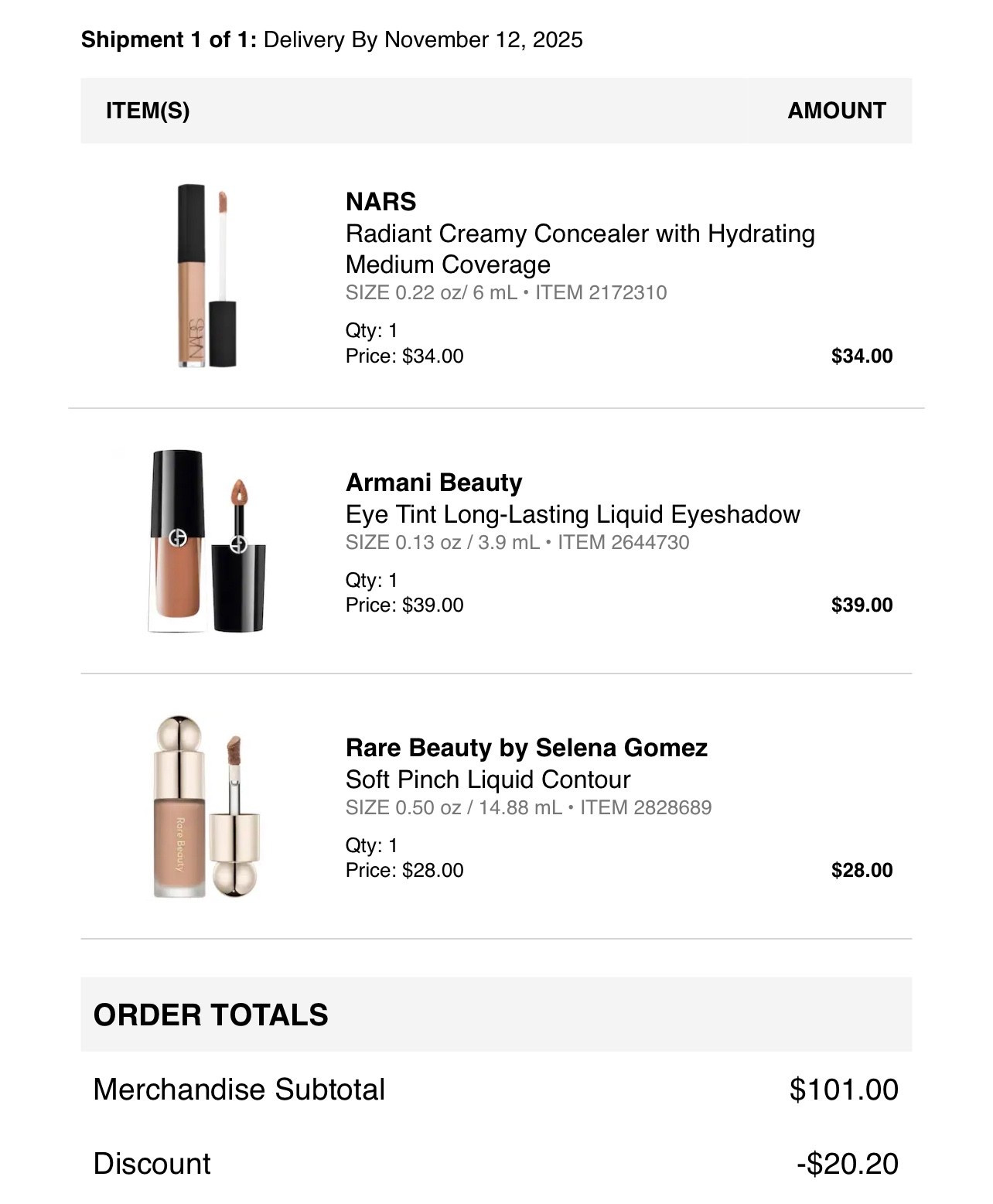 Sephora sale order 📦🎉 Really needed a new concealer, and excited to finally try this liquid eyeshadow and liquid contour! Linked a few more items I had my eye on too—on my holiday wish list 😇

#LTKGiftGuide #LTKBeauty #LTKFindsUnder50
