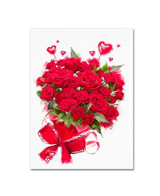 The Macneil Studio 'Valentine Roses' Canvas Art - 24" x 32" - Macy's | Macy's