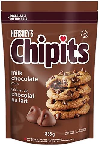 HERSHEY'S CHIPITS Chocolate Chips for Baking, Baking Ingredients, Milk Chocolate, 835 grams | Amazon (CA)