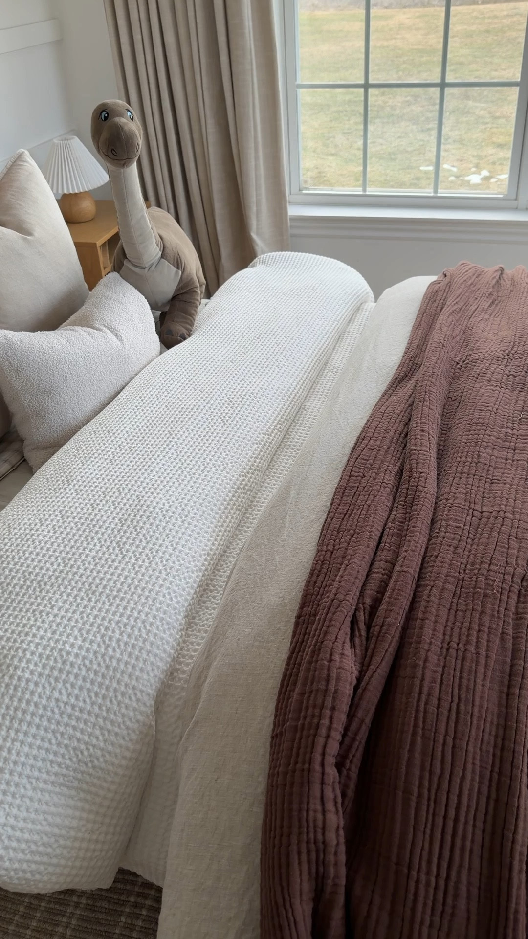 Little styling trick I use all the time… add a muslin throw.

It’s one of the easiest ways to bring in soft texture and that cozy layered look without doing much at all.

This Amazon one is so good — lightweight, relaxed, and perfect for tossing on the bed or couch.

Sharing it here because it’s one of my favorite simple layering pieces.

#LTKsale #LTKstyletip #LTKhome