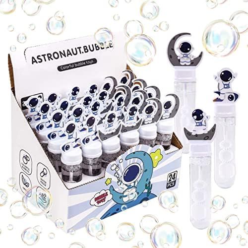 JOYYPOP 24 Pack Mini Bubble Wands for Kids Space Party Favors Astronaut Bubble Wands Summer Gifts... | Amazon (US)