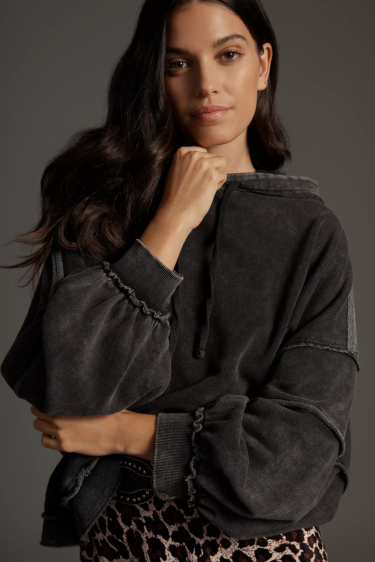 Pilcro Oversized Hooded Sweatshirt | Anthropologie (US)