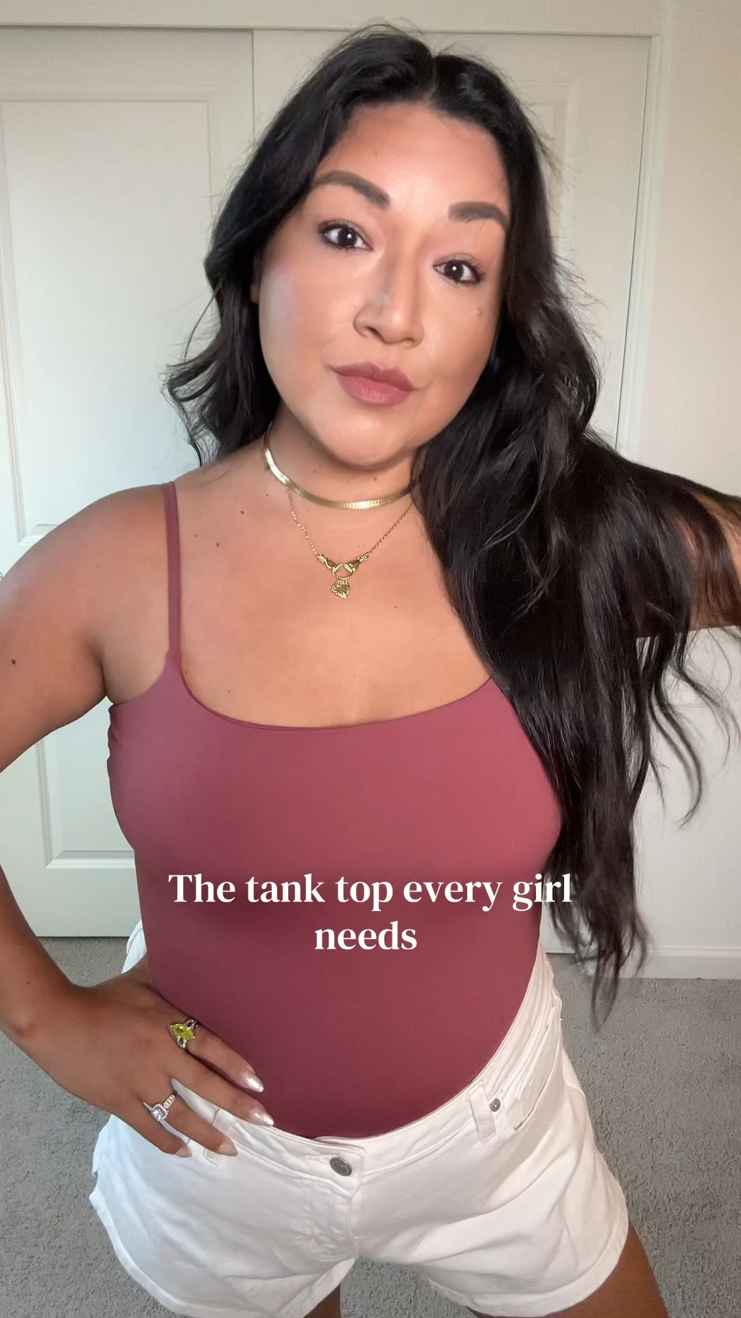 I’m wearing size large in the color Marsala ! 

Super soft , stretchy and double lined so it’s not see through

#LTKMidsize