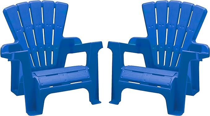 American Plastic Toys Kids’ Adirondack Chairs (Pack of 2), Blue, Outdoor, Indoor, Beach, Backya... | Amazon (US)