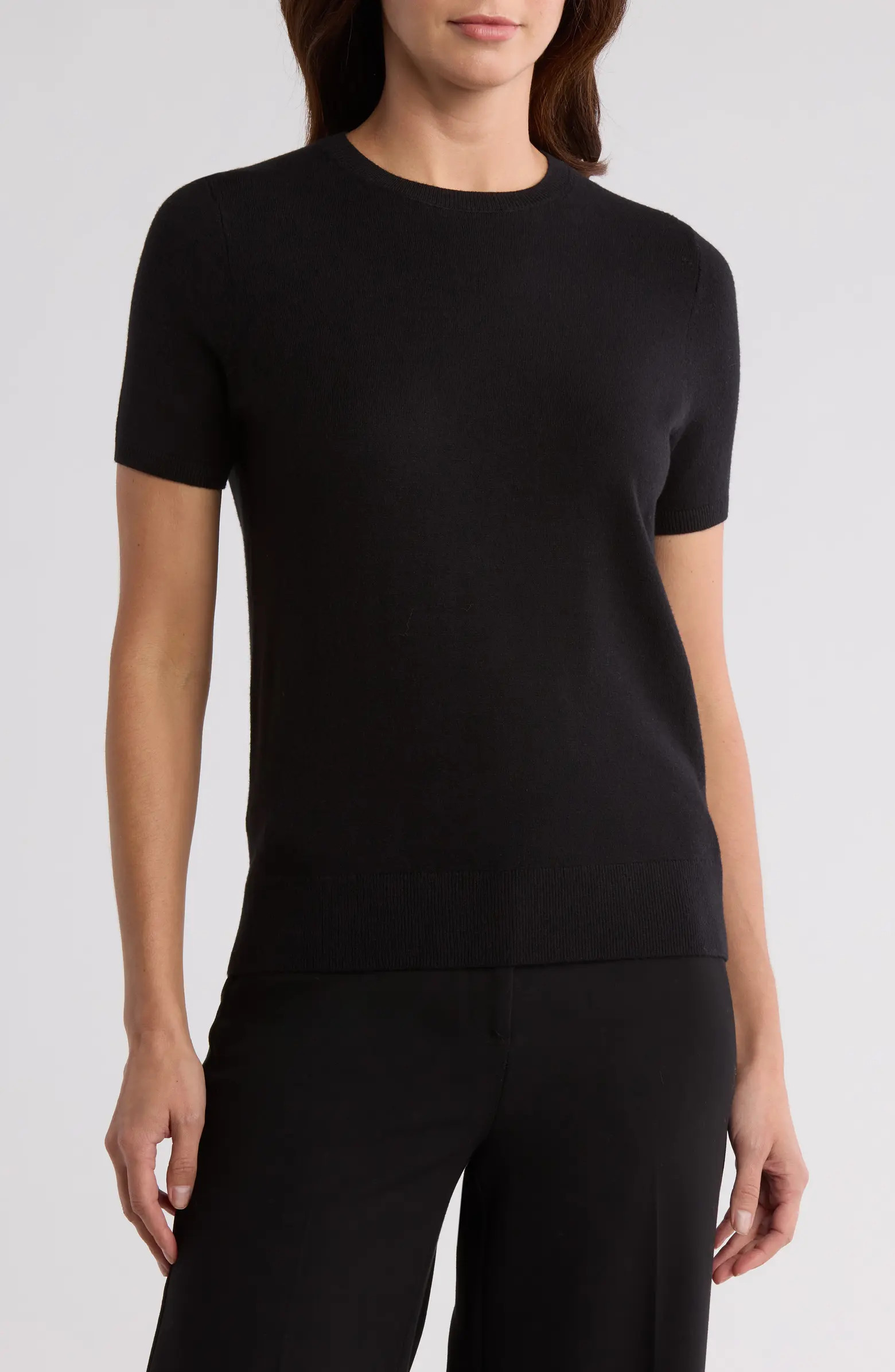 Slim Fit Short Sleeve Sweater | Nordstrom