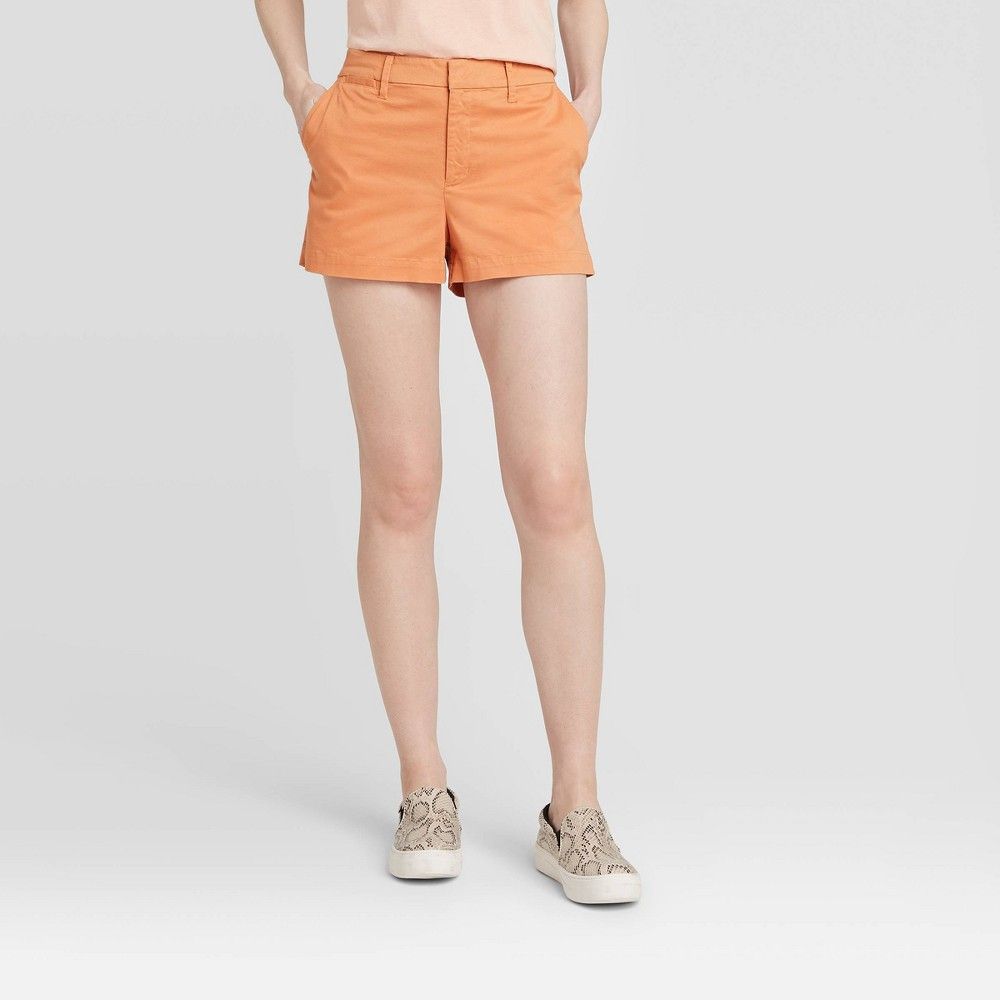 Women's High-Rise Regular Fit 3" Chino Shorts - A New Day͐ | Target