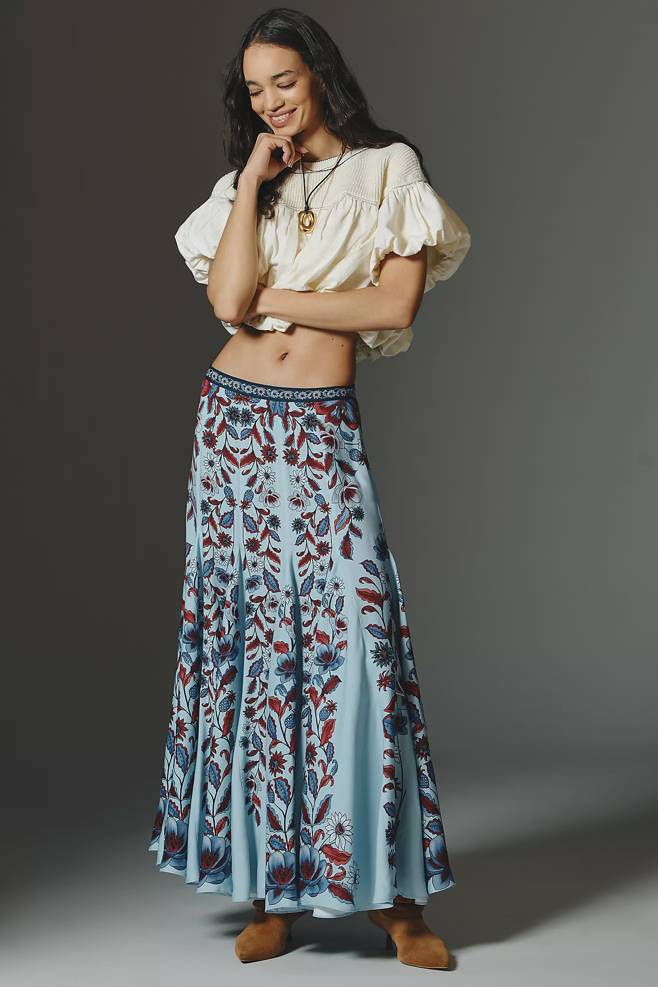 Farm Rio Marcelle Printed Maxi Skirt | Anthropologie (US)