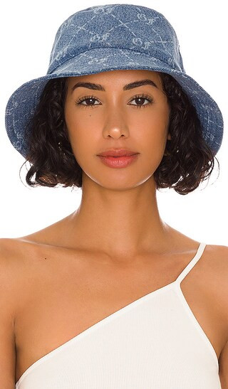 Carly Bucket Hat in Gothic Logo | Revolve Clothing (Global)