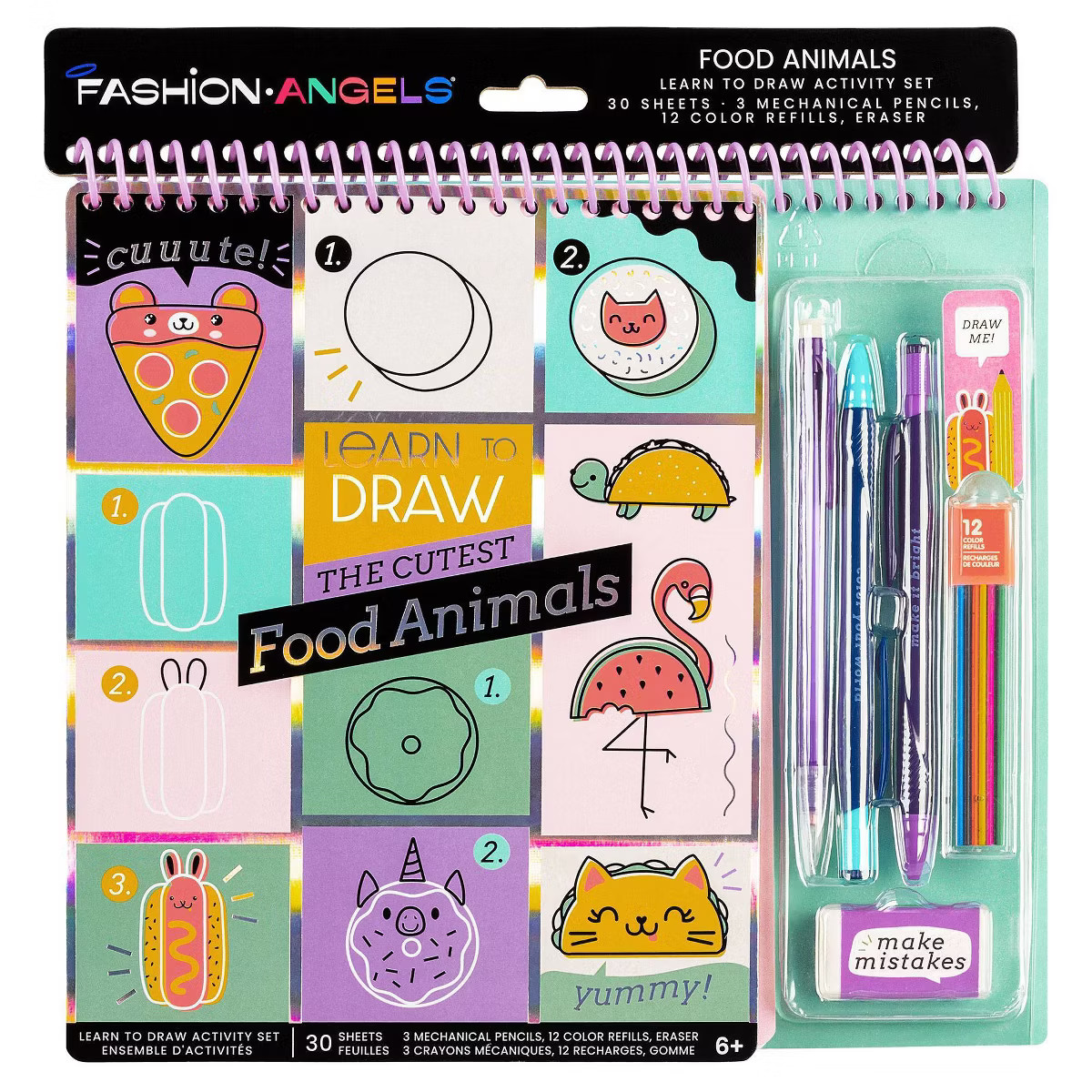 Fashion Angels Learn to Draw Foodimals: Art & Craft Drawing Kit for Kids with Pencils & Sketch Pa... | Target