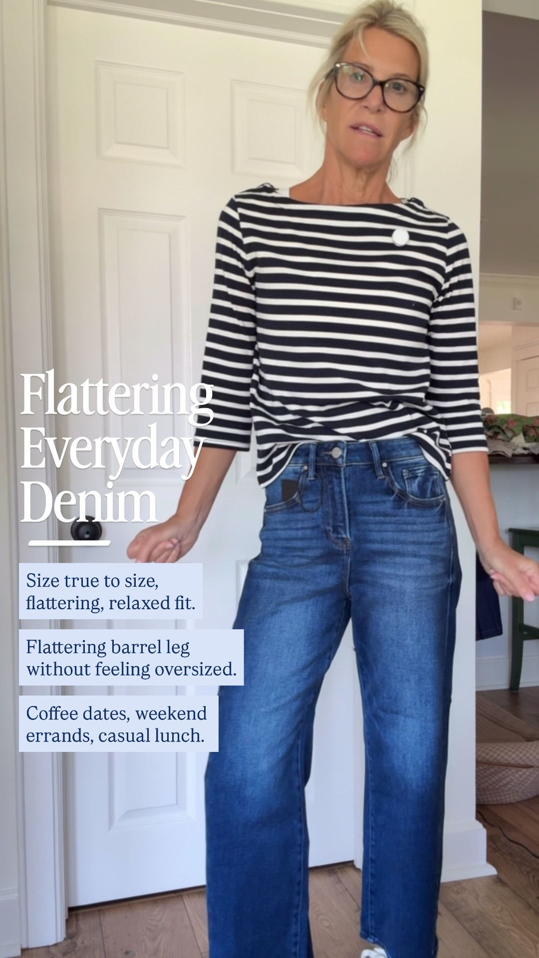 If you’ve been wondering whether barrel jeans actually look flattering, you’re not alone.

A lot of barrel jeans can feel too bulky or overwhelming, but these changed my mind. They’re true to size, create a flattering shape, and still feel comfortable enough for all-day wear.

👩‍💻 LTK PRO TIPS
❤️ Heart = Support my posts ;-)
🔖 Save = Get sale & restock alerts for the things you love!
📋 Lists = Keep favorites organized (List ideas: Christmas, Birthdays, and Vacations!)
📲 Share = Send lists and products to a friend (or your daughters like me).
💬 Comment = Ask me anything, and I’ll answer. ;-)

#LTKOver40 #LTKootd #LTKSeasonal
