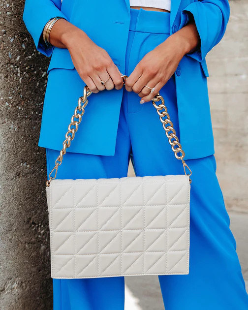 Giovana Quilted Crossbody Bag - Bone | VICI