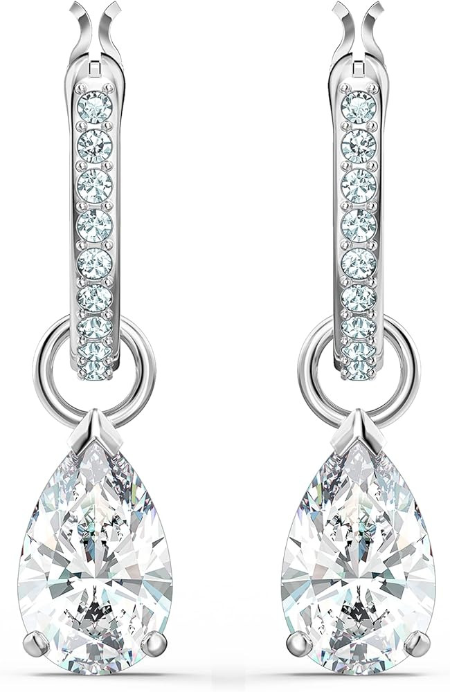 Swarovski Attract Necklace, Earring, and Bracelet Crystal Jewelry Collection, Rhodium Tone Finish | Amazon (US)