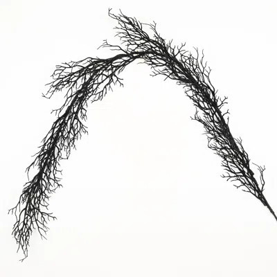 72" L Artificial Black Branch Long Stem Halloween Garland | Wayfair North America