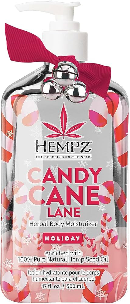 Hempz Limited Edition Peppermint Candy Cane Herbal Body Lotion Moisturizer (17 Oz) – Holiday Bo... | Amazon (US)