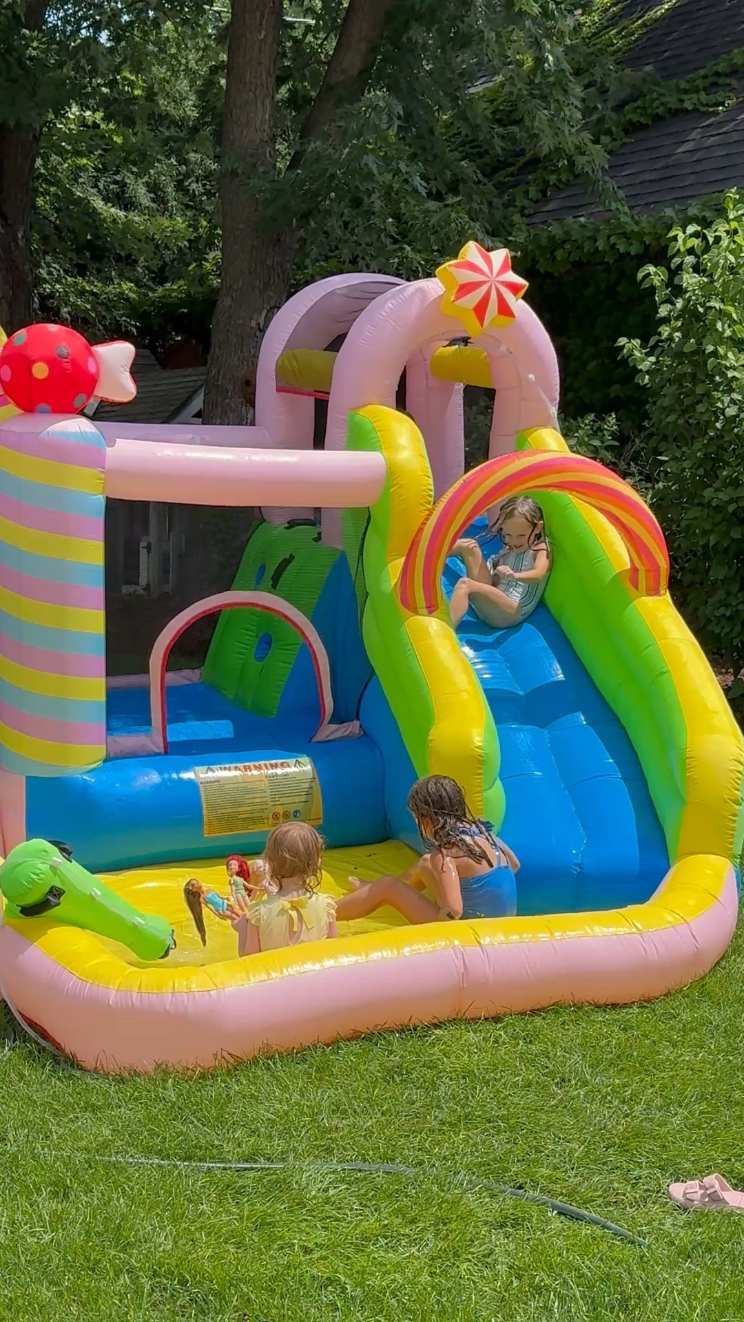 This inflatable bounce house with water slide is the best money I’ve spent all Summer! 💦

#LTKSeasonal #LTKKids #LTKFamily