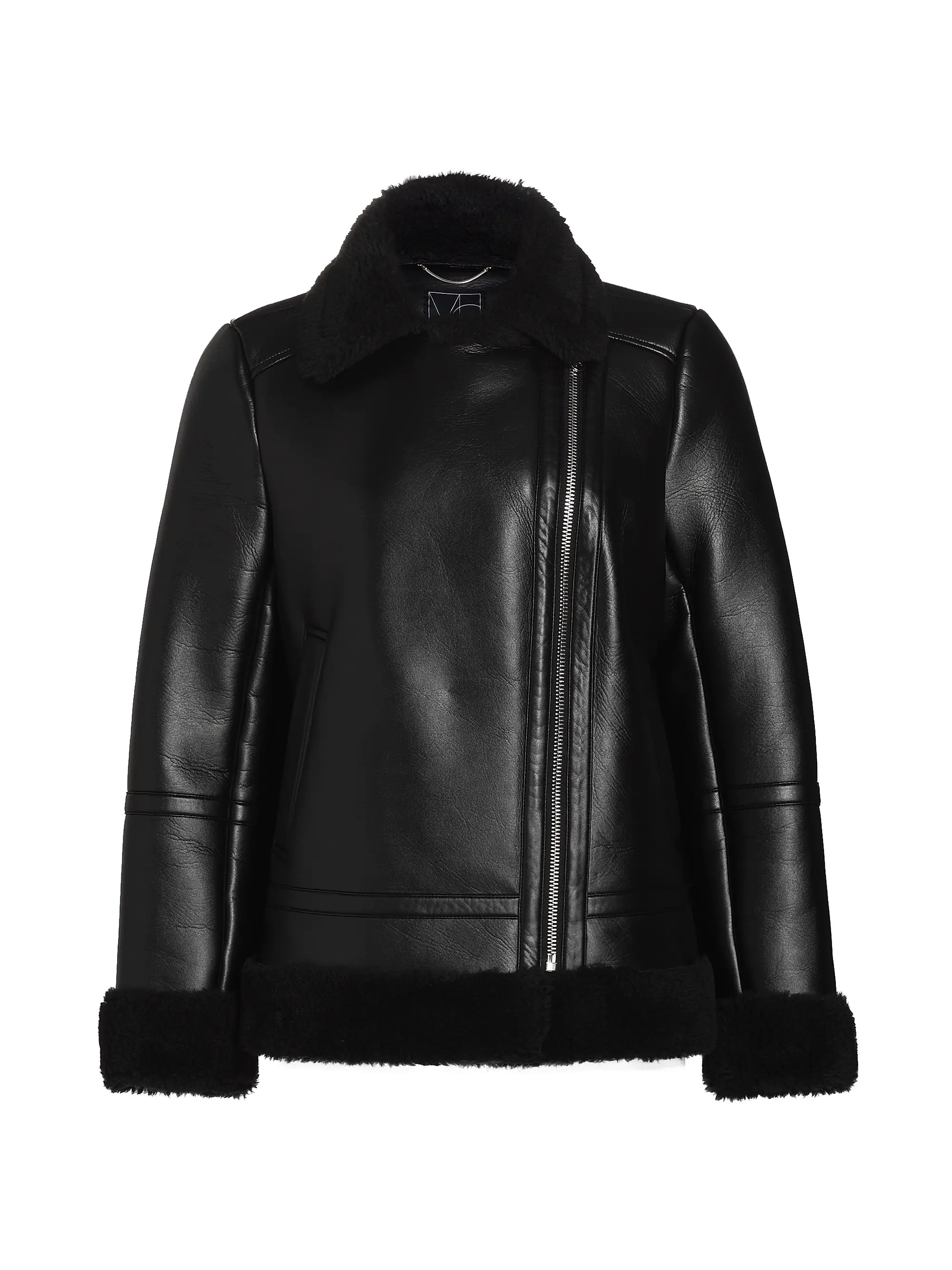 Mercer Collective Amy Faux Leather Moto Jacket | Saks Fifth Avenue | Saks Fifth Avenue