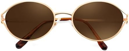 FEISEDY Retro Oval Small Sunglasses for Women Men 90s Trendy Classic Y2K Frame Round Shades UV400... | Amazon (US)