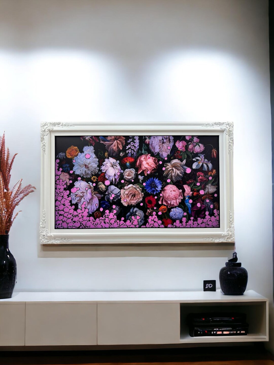 55 & 65 inch Ornate frame for Samsung The Frame TV and Frame Pro TV models,White with Satin finis... | Etsy (US)