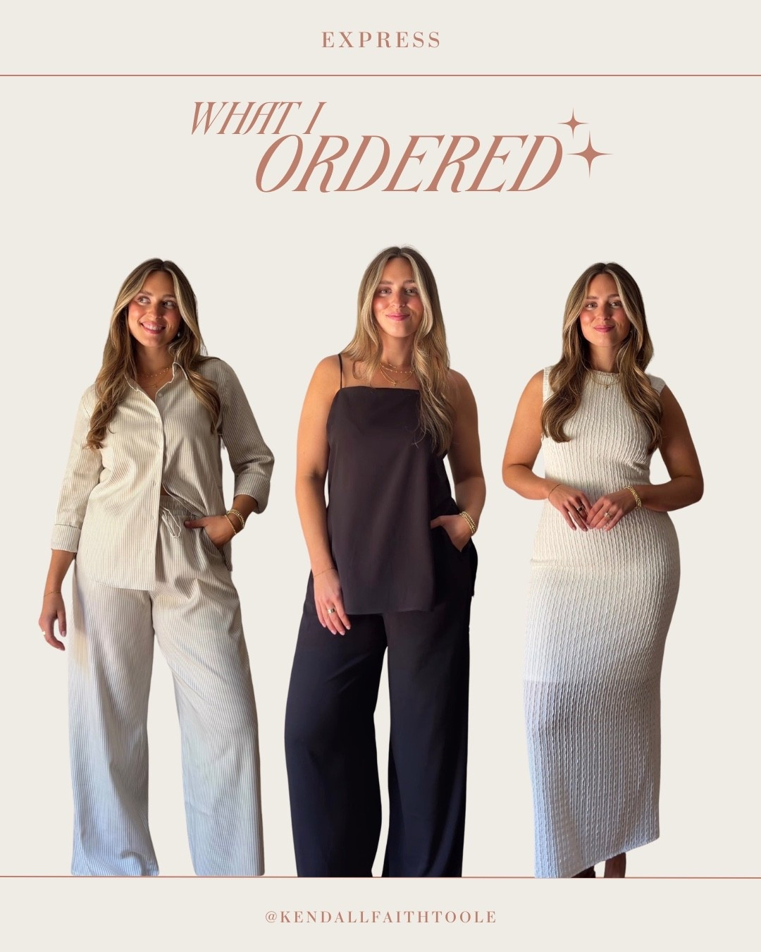 Summer haul from @Express - neutrals, linen, texture, everything you need for closet staples!🖤 #DressToExpress #ExpressPartner

#LTKgrwm #LTKootd #LTKSeasonal