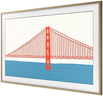 SAMSUNG 75-inch The Frame Customizable Bezel, Modern Teak (VG-SCFA75TKBZA, 2021 Model) | Amazon (US)