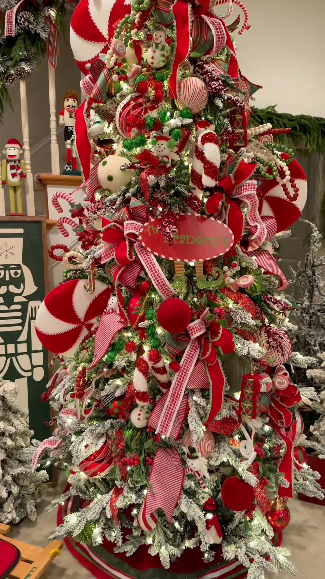 Basement Christmas magic is complete!✨This pre-lit Queen Flock tree from King of Christmas was the perfect upgrade for this space, and I’m obsessed with how it all turned out. My Christmas tree said go big or go home!🤣🎄

#LTKSeasonal #LTKHome #LTKHoliday