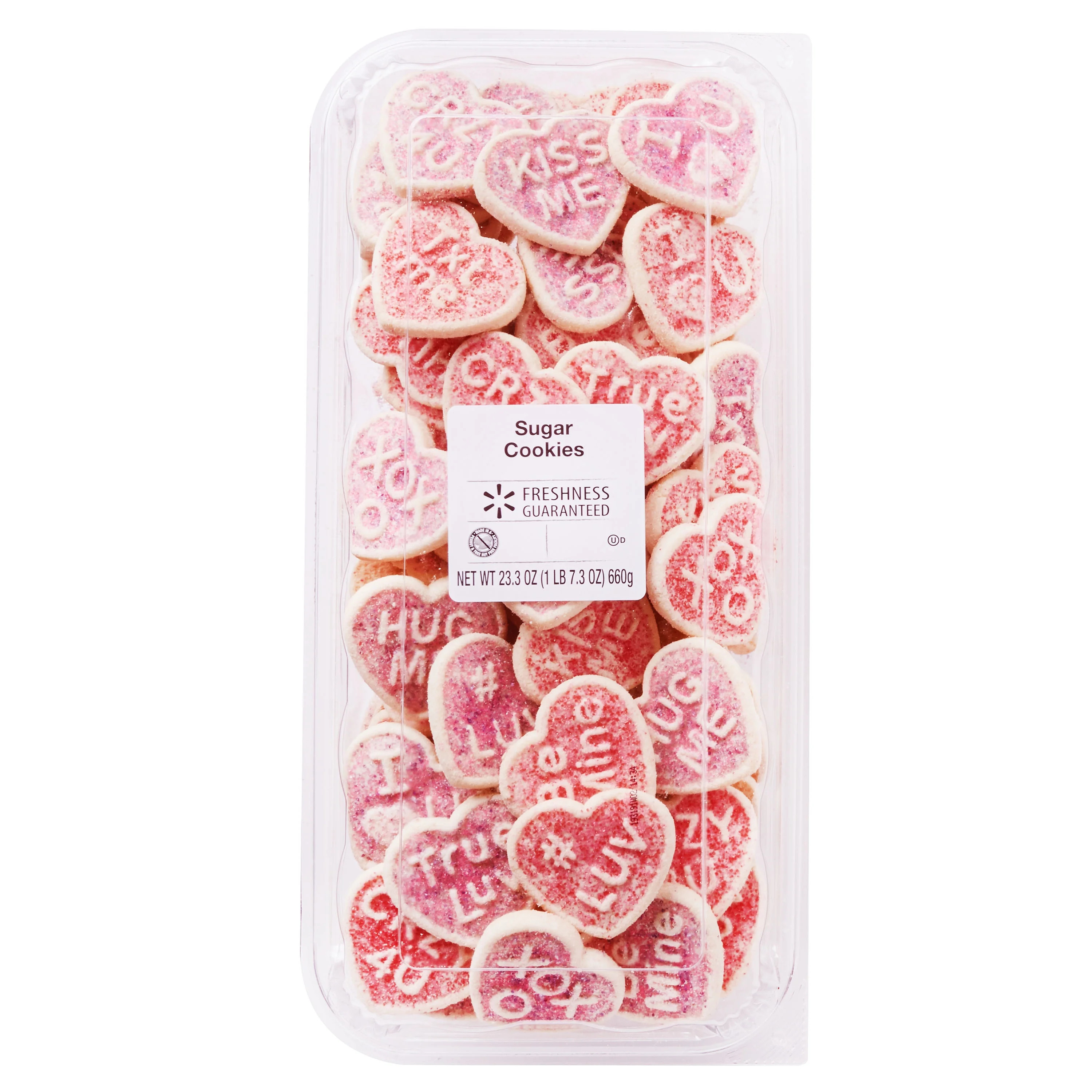 Freshness Guaranteed Conversation Hearts Sugar Cookies, 23.3 oz, 22 Count | Walmart (US)