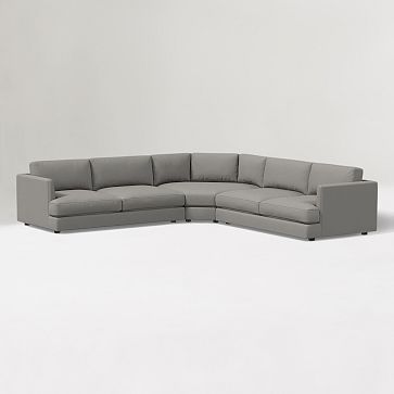 Haven 3-Piece L-Shaped Wedge Sectional (115"–139") | West Elm (US)