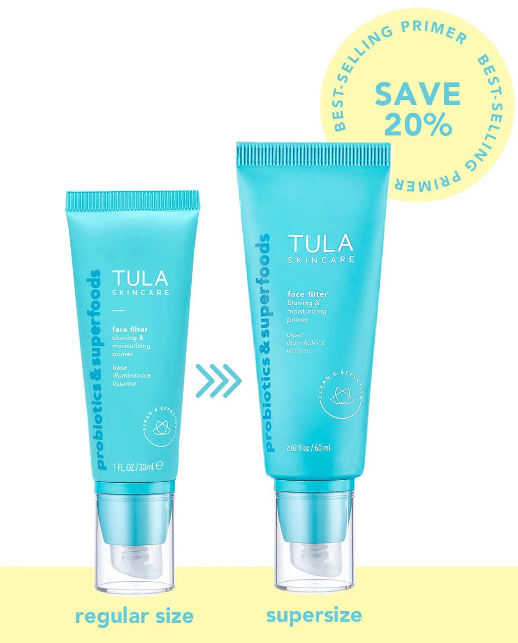 blurring & moisturizing primer (supersize) | Tula Skincare