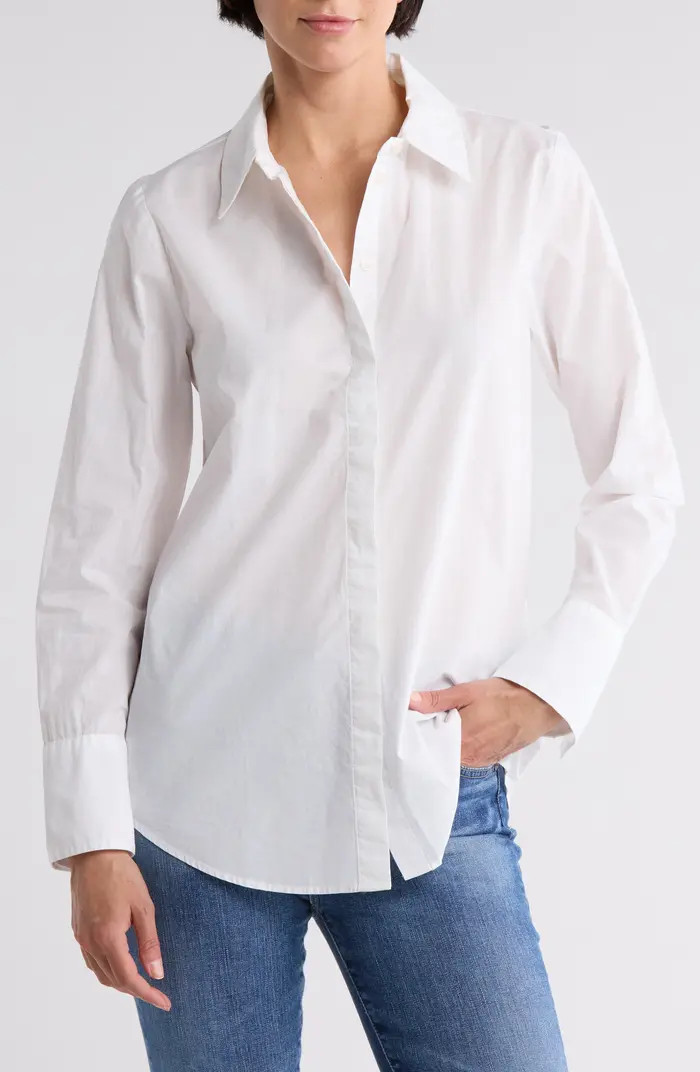 7 For All Mankind Classic Button Front Shirt | Nordstromrack | Nordstrom Rack