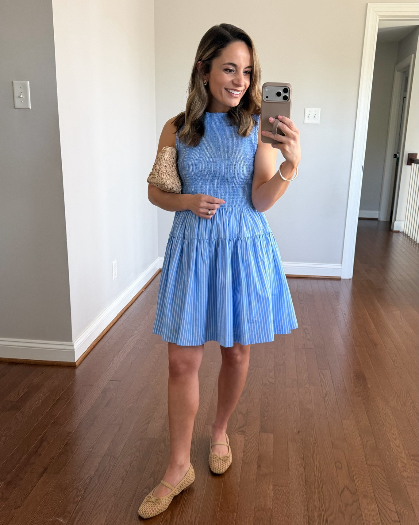 A few elevated petite-friendly mini dresses!

Outfit 1:
Striped fit & flare dress (Hill House): xs
Ballet flats: tts

Outfit 2:
Green dress (Anthropologie): xxs - but pulls at my waist so consider sizing up 
Shoes: true to size

Outfit 3:
Printed Dress (Nordstrom): XXS - link shows blue and white version
Sandals (Sam Edelman): true to size 

Outfit 4:
Floral dress (Anthropologie): xxs 
Shoes (LOFT): true to size - straps have a break in period 

My measurements for reference: I’m 4’10” and 105lbs. My bust, waist, and hip measurement is 32”, 24”, and 36”.

#LTKPetite #LTKSaleAlert #LTKSeasonal