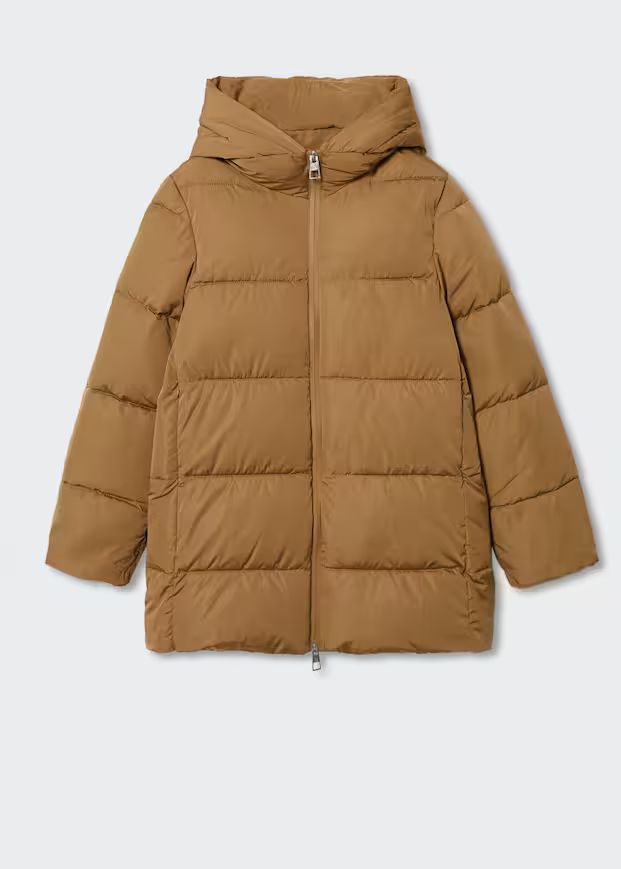 Hood quilted coat | MANGO (UK)