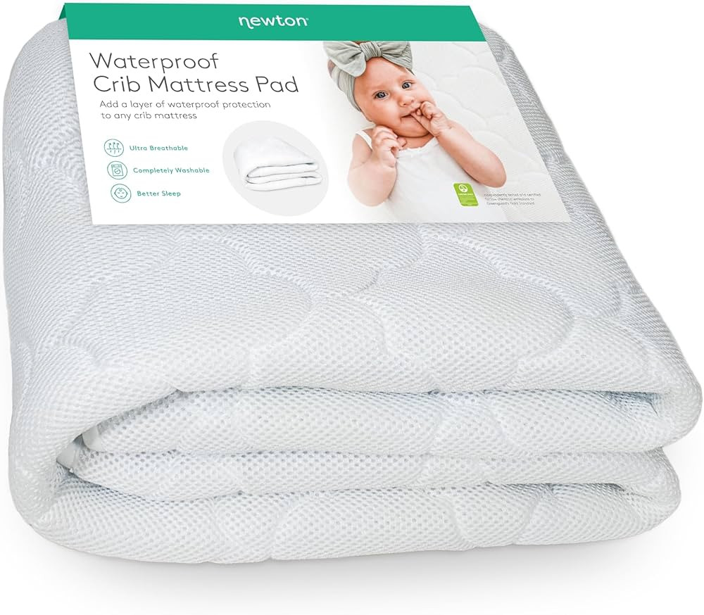 Newton Baby Waterproof Crib Mattress Pad | 100% Breathable Quilted Layer for Comfort & Universal ... | Amazon (US)