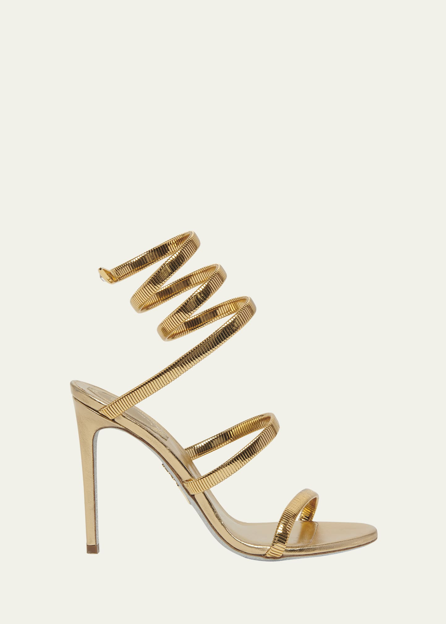 Rene Caovilla Omega Snake Spiral-Wrap Stiletto | Bergdorf Goodman