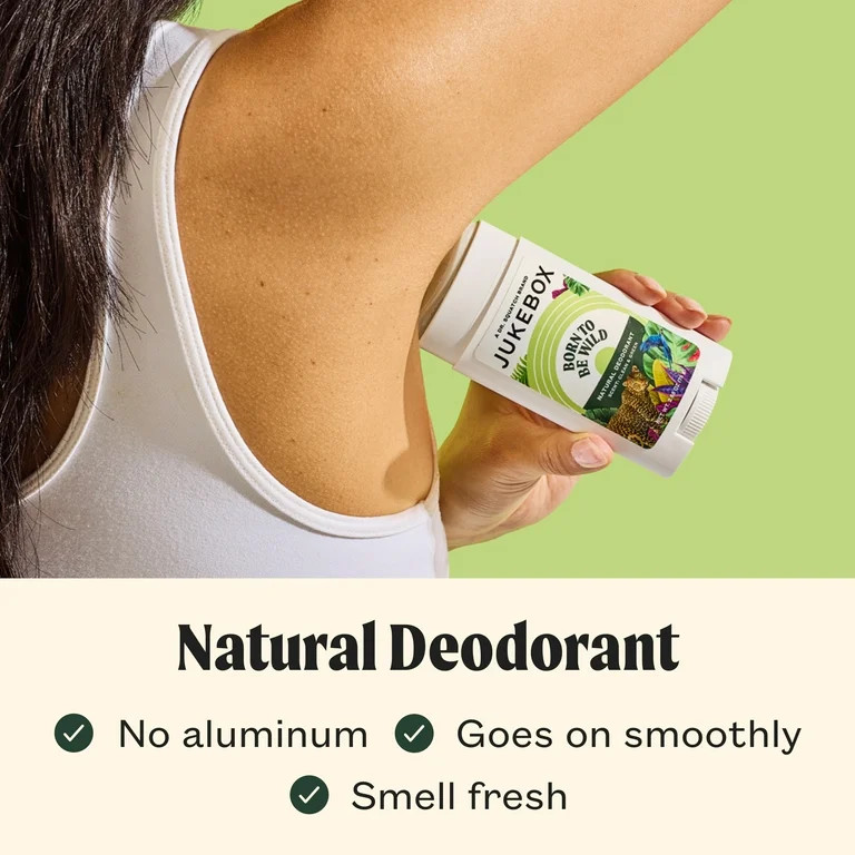 Jukebox Born To Be Wild Natural Deodorant Aluminum Free Deodorant for Women, 2.65 oz - Walmart.co... | Walmart (US)