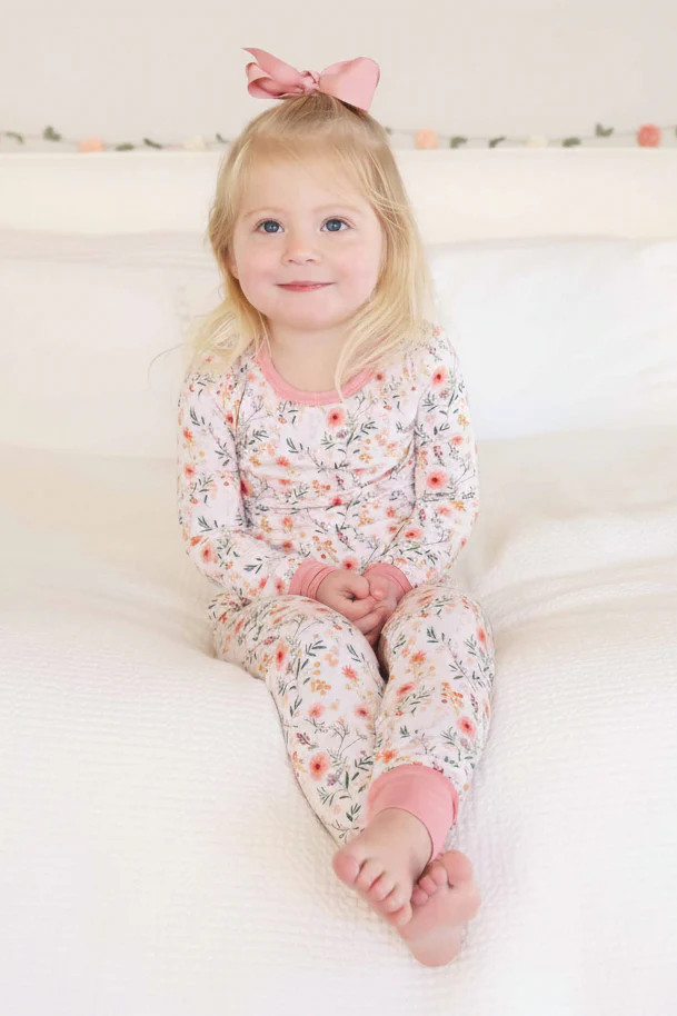 Winnie's Wildflowers Two Piece Pajama Set | Caden Lane
