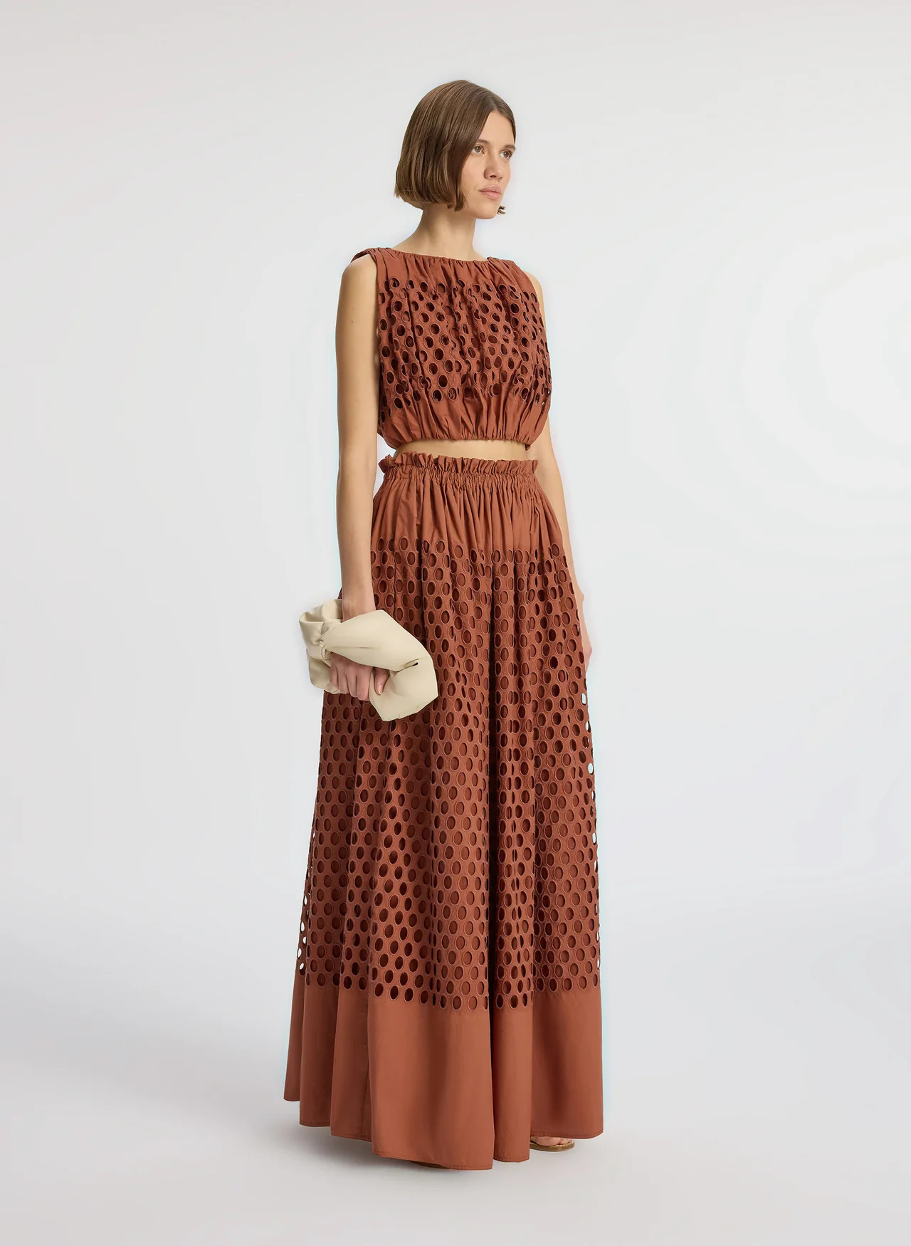 Flora Eyelet Maxi Skirt | A.L.C