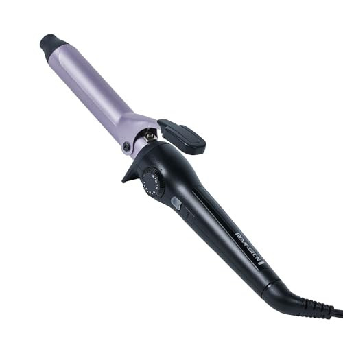Remington Anti-Static 1-Inch Clipped Curling Iron with Titanium Protection, Fast Heat-Up, Ceramic Barrel for Soft Classic Curls & Defined Waves, Auto Shut-Off | Amazon (US)